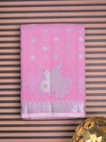 Chanderi fancy saree baby pink color allover zari weaves & weaving border with brocade pallu and brocade blouse