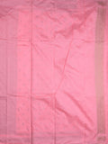 Chanderi kora fancy saree baby pink color allover zari motifs & zari border with rich pallu and plain blouse
