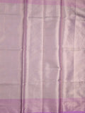 Kota tissue fancy saree light blue color allover zari weaves & zari border with rich pallu and contrast tissue blouse