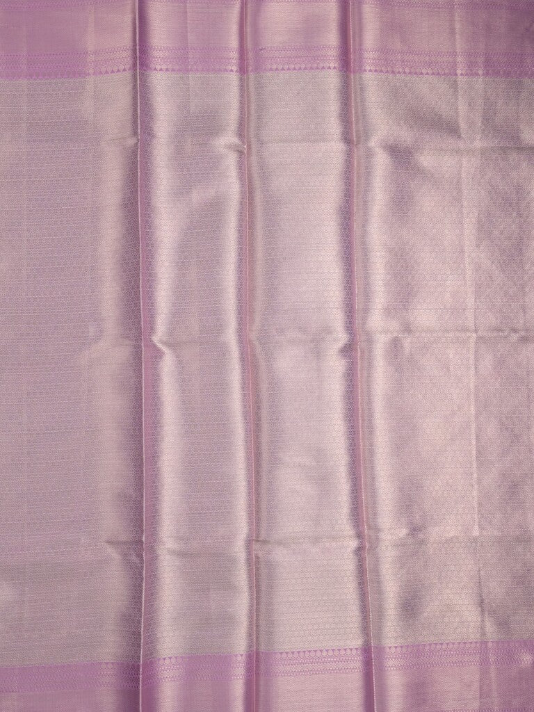Kota tissue fancy saree light grey color allover zari weaves & zari border with rich pallu and contrast tissue blouse