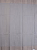 Kota tissue fancy saree bluish grey color allover embroidery & zari border with short pallu and plain self blouse