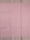 Kota tissue fancy saree baby pink color allover embroidery & zari border with short pallu and plain self blouse