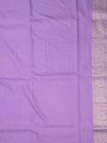 Georgette fancy saree lavender color allover zari weaves & zari border with rich pallu and plain self blouse