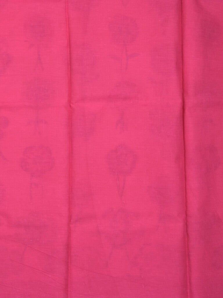 Kota fancy saree cream color allover prints & small kaddi border with contrast pallu and plain blouse