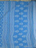 Saree sky blue color
