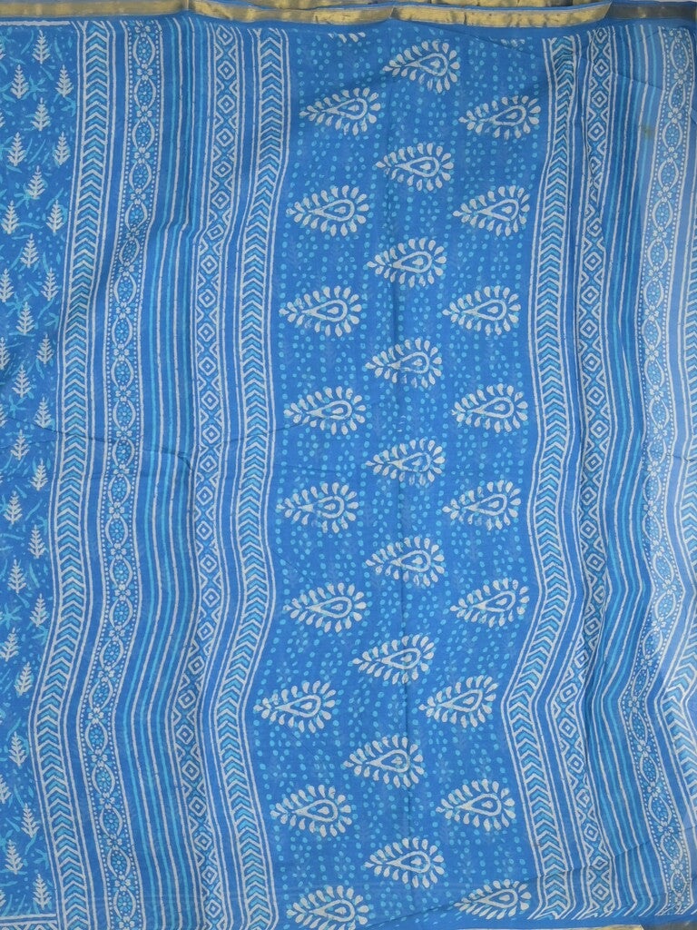 Saree sky blue color