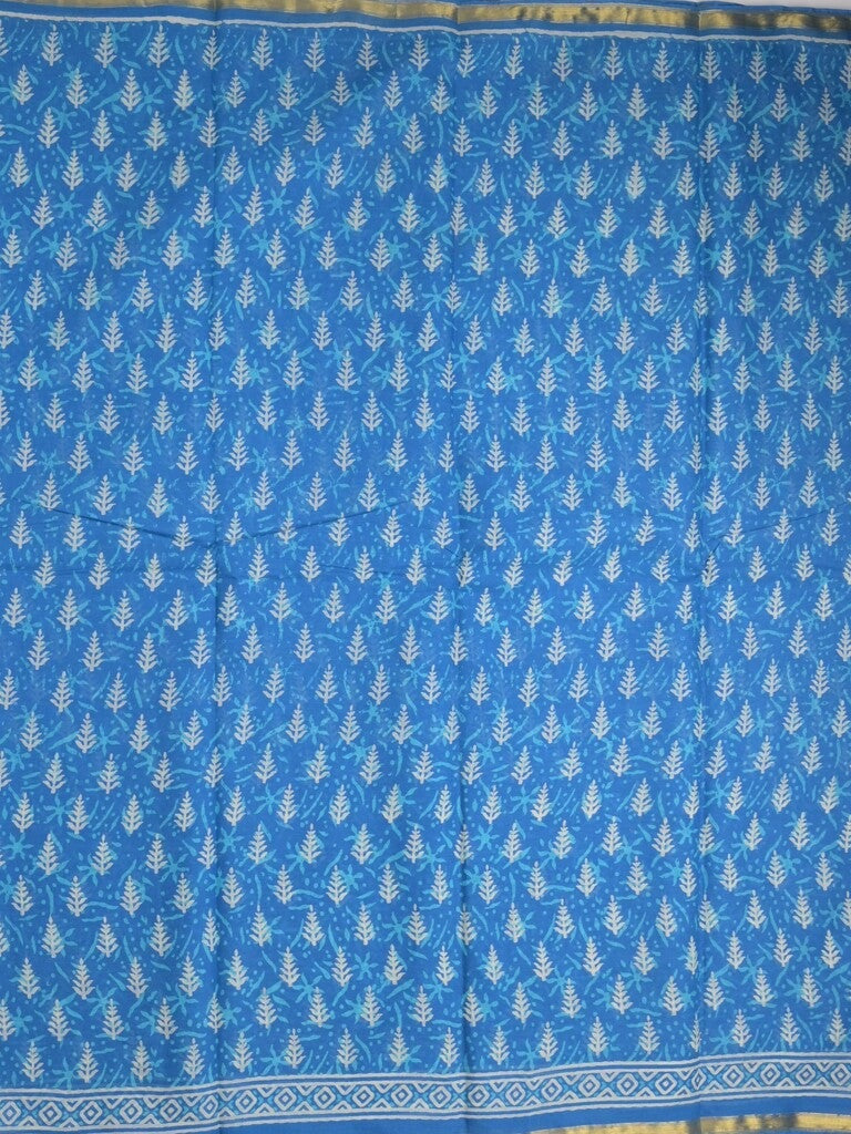 Saree sky blue color