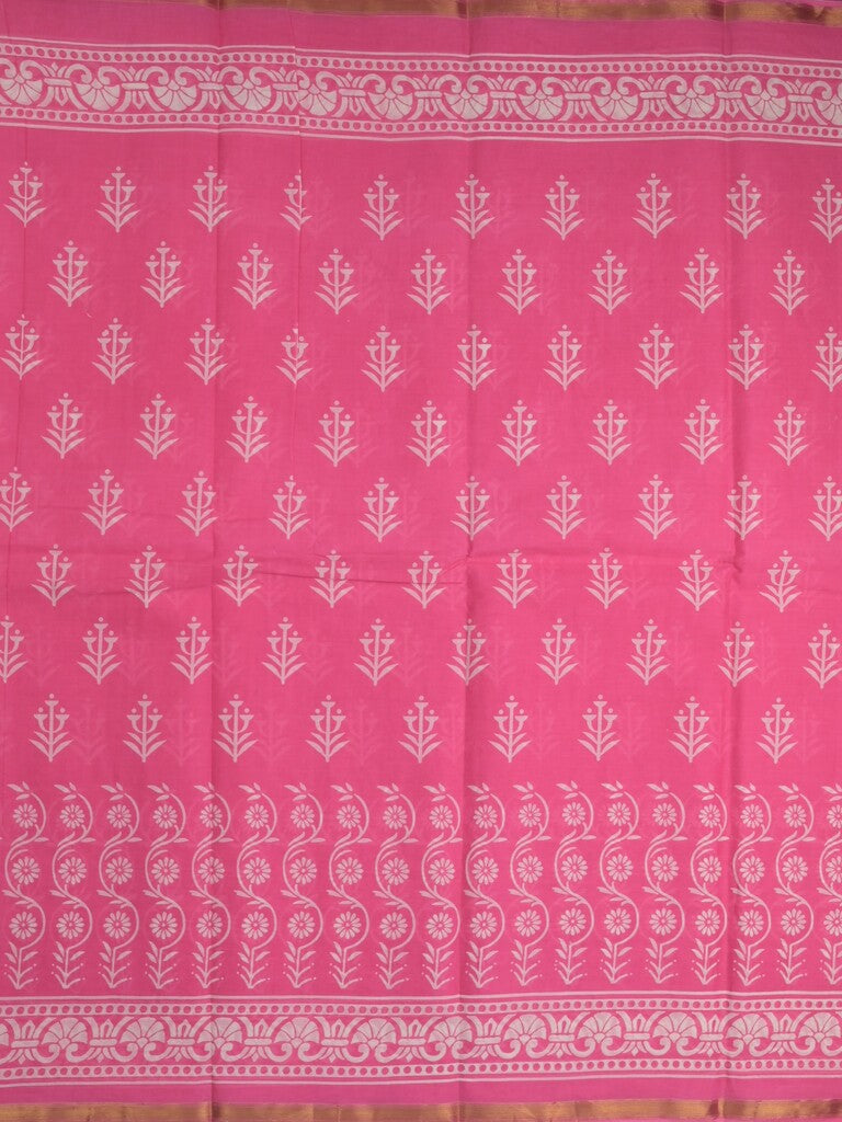 Saree pink color