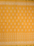 Saree golden yellow color