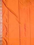 Banaras pattu saree orange color allover weaves & zari boder with rich pallu and attached plain blouse