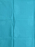 Mul cotton saree black color allover prints & printed border with printed pallu and plain contrast blouse