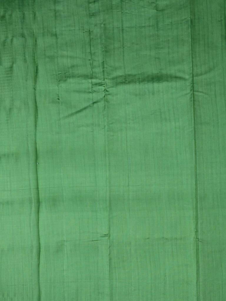 Raw mango pattu saree pista green color allover zari weaves & zari border with short pallu and plain self blouse