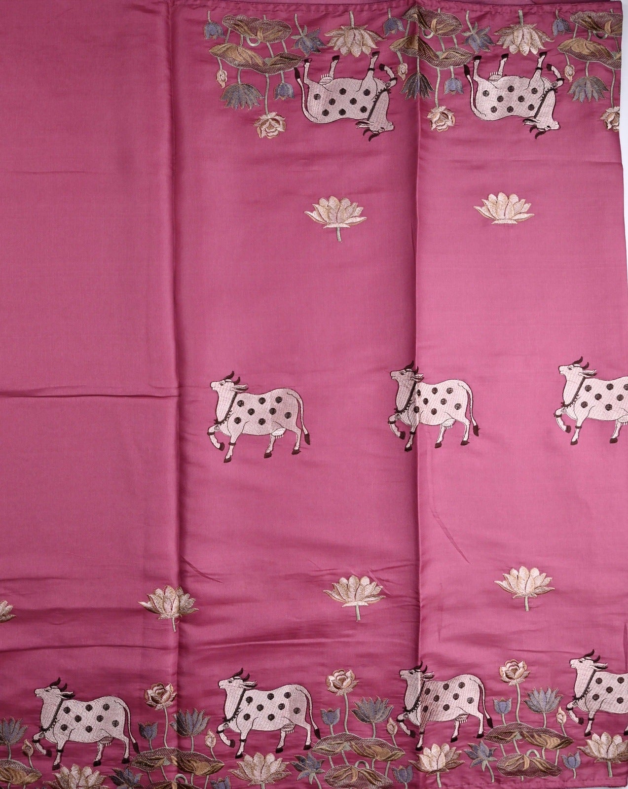 Tussar fancy saree pink color allover thread weaving with self pallu and attached plain blouse
