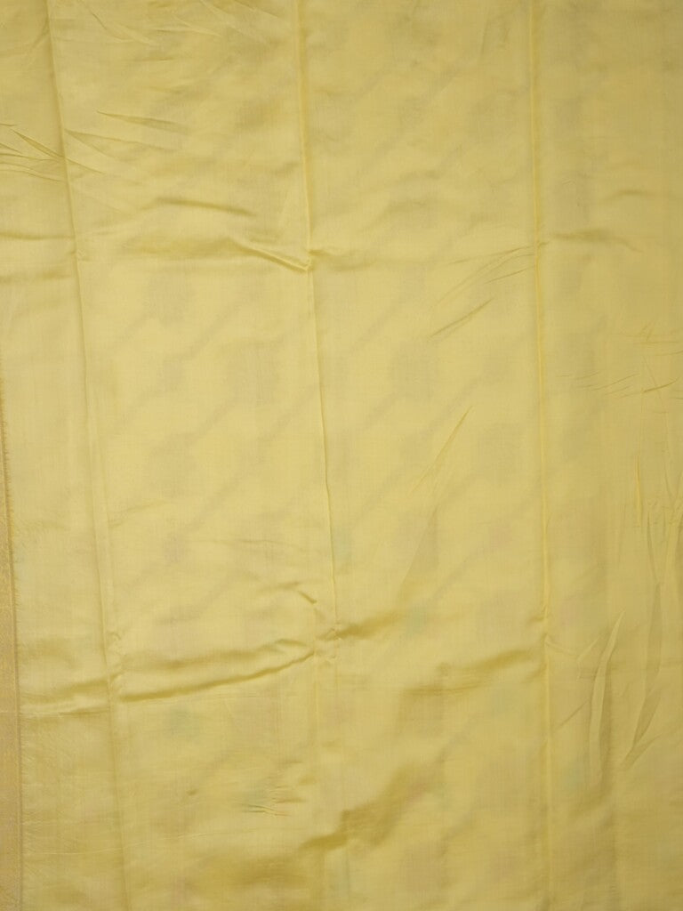 Raw mango pattu saree cream color allover zari weaves & zari border with rich pallu and attached plain blouse