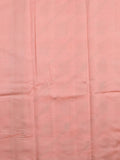 Raw mango pattu saree light peach color allover zari weaves & zari border with rich pallu and attached plain blouse