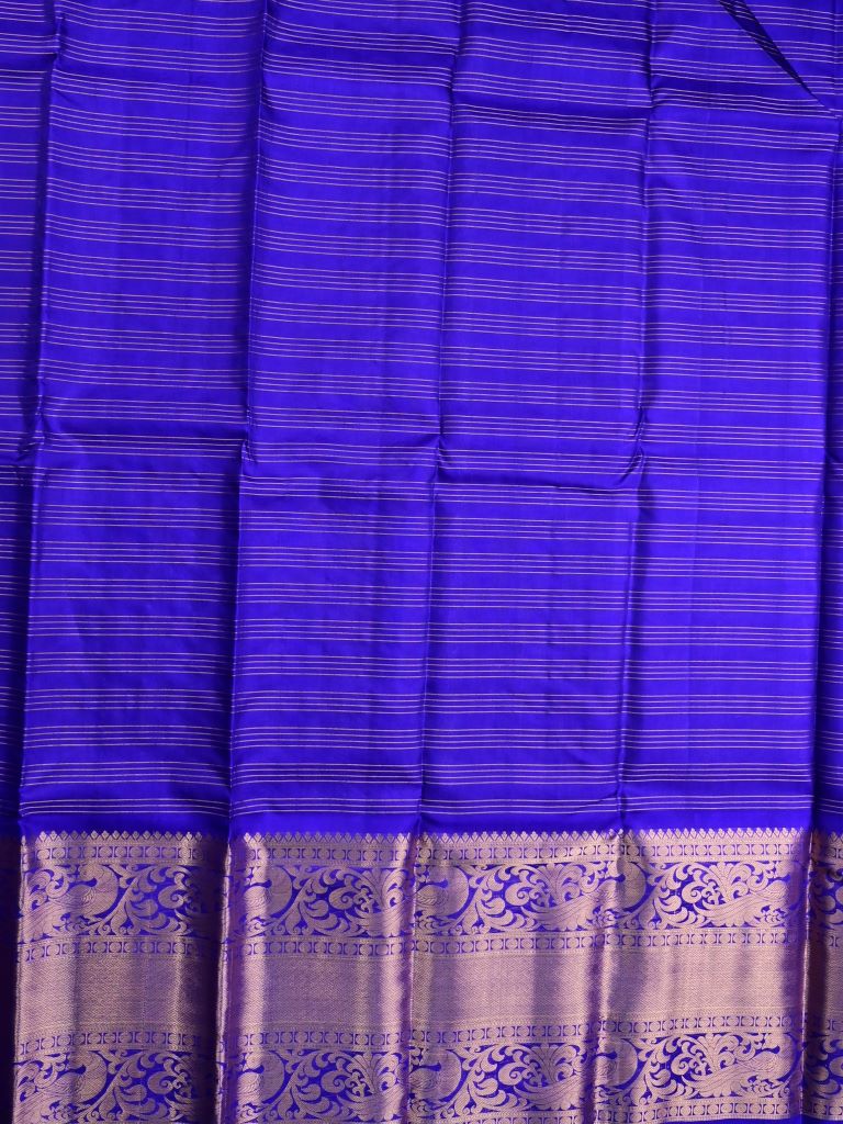 Kanchi pattu saree light lavender color allover zari motifs & kanchi border with rich pallu and contrast blouse