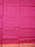 Uppada seiko pattu saree grey color allover zari motifs & kaddi border with contrast zari pallu and attached plain blouse