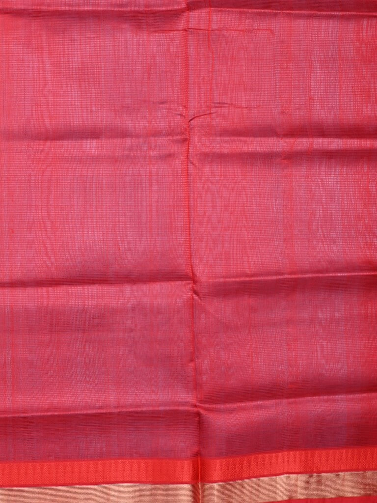 Uppada seiko pattu saree bluish grey color allover plain & temple border with zari contrast pallu and attached plain blouse