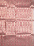 Banaras fancy saree light pink color allover zari weaves & zari border with rich pallu and brocade blouse