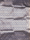 Banaras fancy saree navy blue color allover zari weaves & zari border with rich pallu and brocade blouse