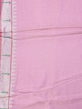 Dola tissue fancy saree light purple color allover zari motifs & paithani border with short pallu and plain self blouse