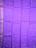 Matka kadhi fancy saree lavender color allover zari checks with motifs & zari border with short pallu and plain self blouse