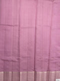 Raw mango pattu saree purple color allover zari weaves & zari border with rich pallu and attached plain blouse