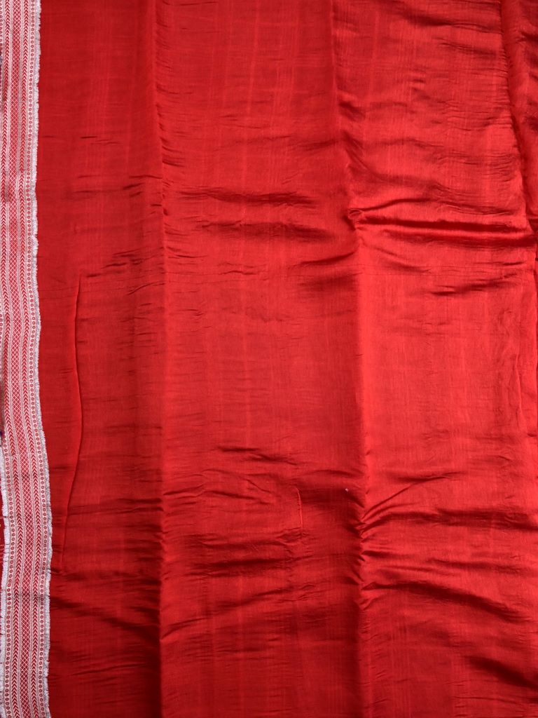 Raw mango silk fancy saree violet color allover zari checks & small kaddi border with short pallu and contrast plain blouse