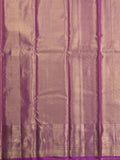 Kanchi tissue pattu saree light purple color allover zari weaves & kanchi border with rich pallu and attached plain blouse