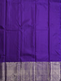 Kanchi pattu saree violet color allover zari weaves & kanchi border with rich pallu and attached plain blouse