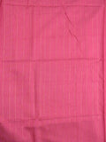 Chanderi fancy saree baby pink color allover plain & temple border with weaving pallu and plain blouse