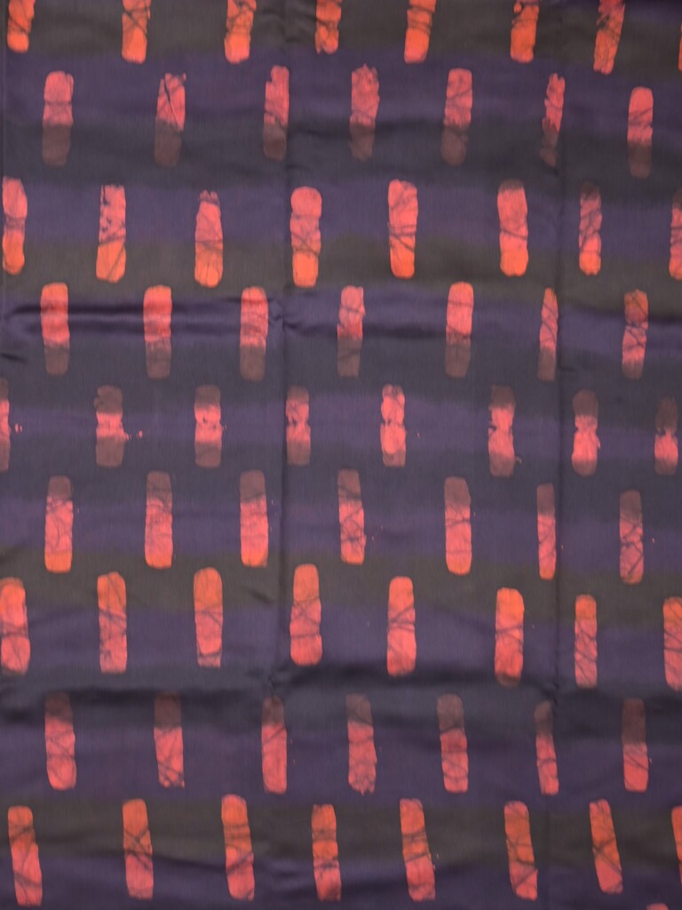 Maheshwari fancy saree black color allover prints & zari border with short pallu and attached printed blouse