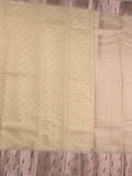 Kota fancy saree cream color allover zari motifs & paithani border with zari pallu and paithani blouse