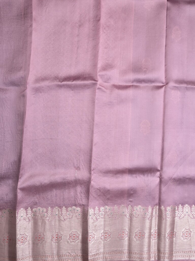 Raw mango pattu saree peacock blue color allover zari weaves & zari border with brocade pallu and contrast blouse