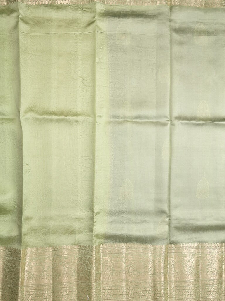 Raw mango pattu saree violet color allover zari weaves & zari border with brocade pallu and contrast blouse