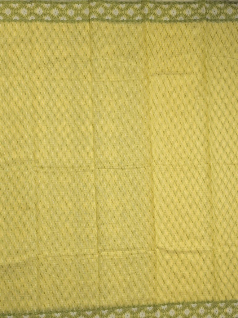 Jamdani cotton saree light yellow color allover weaves & small border with weaving pallu and running blouse