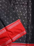 Banaras fancy saree black color allover zari weaves & kaddi border with brocade pallu and brocade blouse