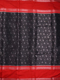 Banaras fancy saree black color allover zari weaves & kaddi border with brocade pallu and brocade blouse