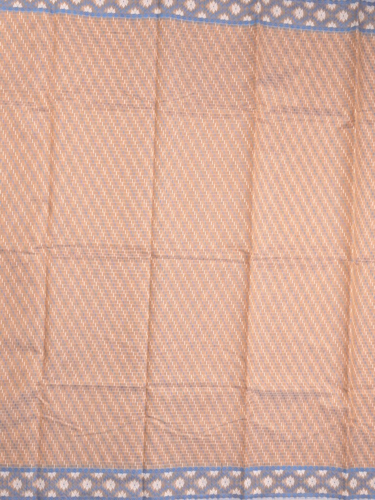 Jamdani cotton saree peach color allover weaves & small border with weaving pallu and running blouse