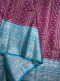 Banaras fancy saree magenta color allover zari weaves & kanchi border with rich pallu and brocade blouse