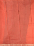 Maheshwari fancy saree navy blue color allover checks & zari border with contrast pallu and attached plain blouse