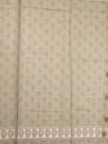 Chanderi fancy saree snuff color allover prints, embroidery & printed border with printed pallu and printed blouse