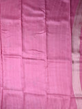 Matka kadhi fancy saree rose pink color allover zari weaves & zari border with rich pallu and plain blouse