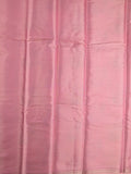 Chanderi fancy saree light pink color allover zari weaves & zari border with brocade pallu and brocade blouse