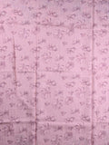 Tussar fancy saree baby pink color allover plain & printed border with running pallu and printed blouse