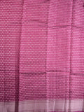 Raw mango silk fancy saree rose pink color allover zari weaves & zari border with short brocade pallu and attached blouse