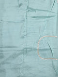 Tabby silk fancy saree navy blue color allover plain, embroidery motifs & embroidery border with running pallu and designer blouse