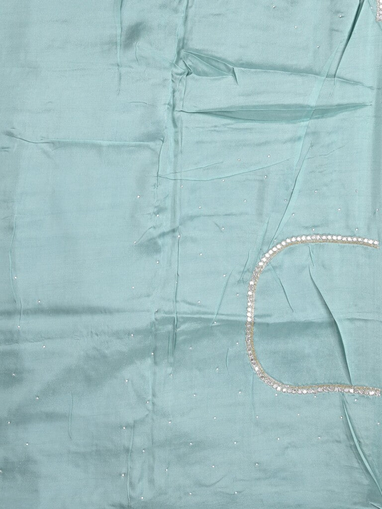 Tabby silk fancy saree navy blue color allover plain, embroidery motifs & embroidery border with running pallu and designer blouse