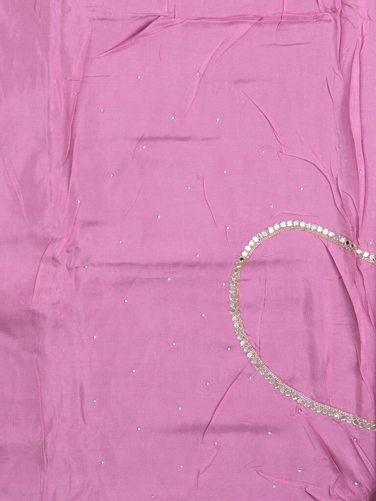 Tabby silk fancy saree wine color allover plain, embroidery motifs & embroidery border with running pallu and designer blouse