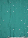 Chiffon fancy saree sky blue color allover plain, embroidery motifs & embroidery border with running pallu and designer blouse